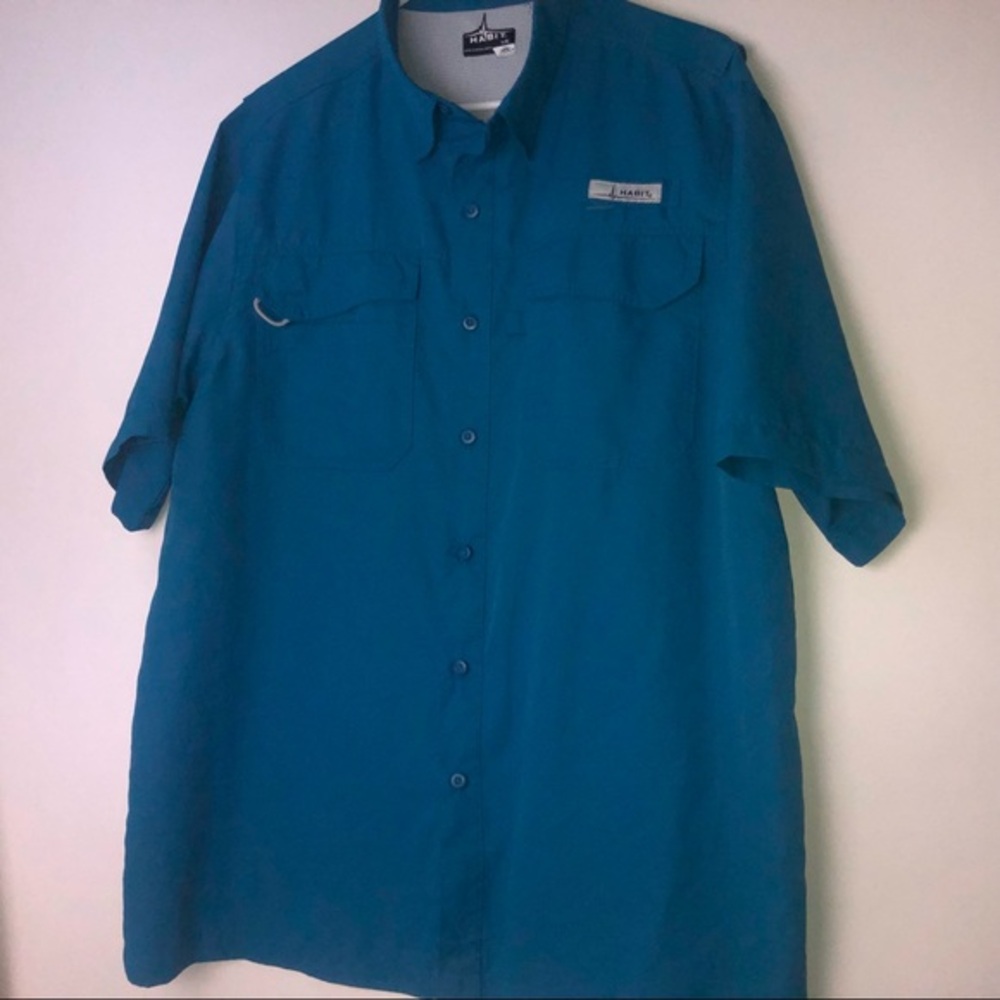Habit‎ Blue Button-down Shirt Men's Large